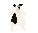 Bashful Black & Cream Puppy Comforter - Jellycat