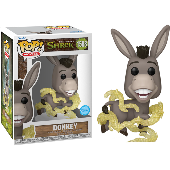 Shrek - Donkey (Glitter) DreamWorks 30th Anniversary Funko Pop! Vinyl Figure #1598
