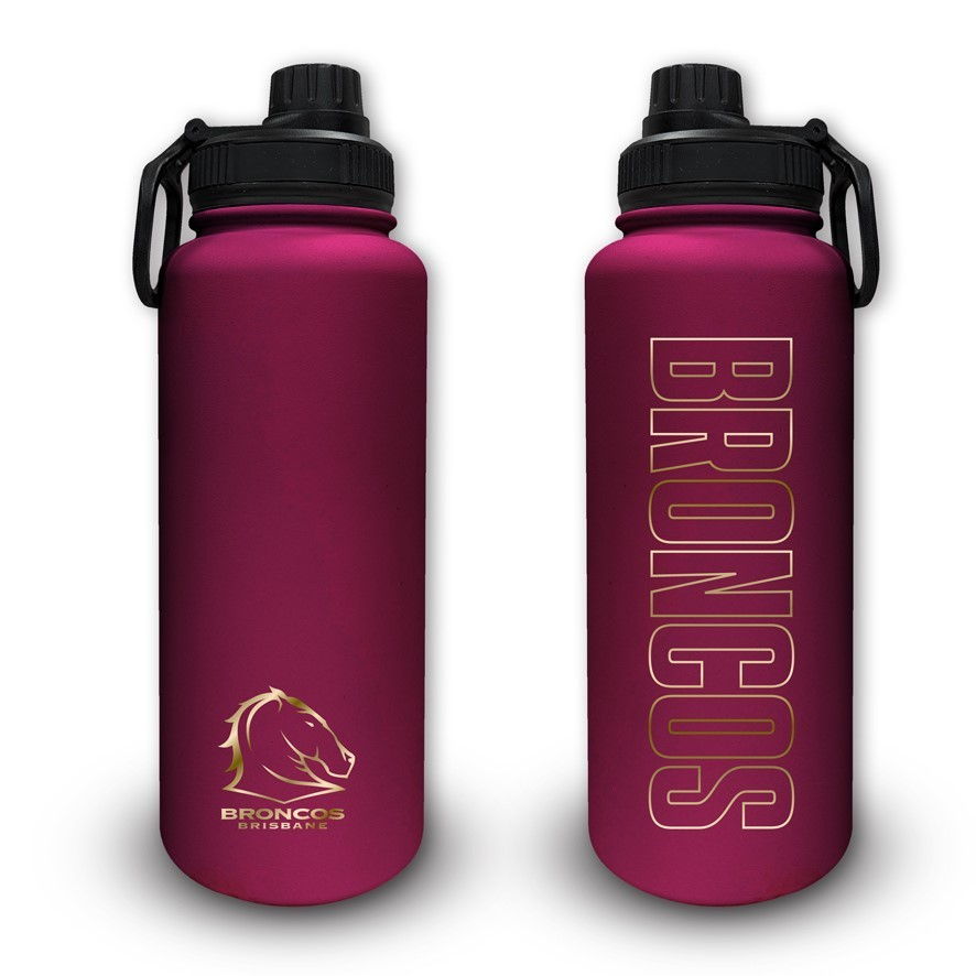 NRL Brisbane Broncos Stainless Steel Drink Bottle