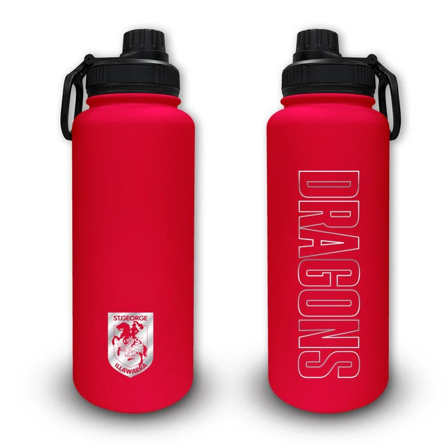 NRL St. George Illawarra Dragons Stainless Steel Drink Bottle