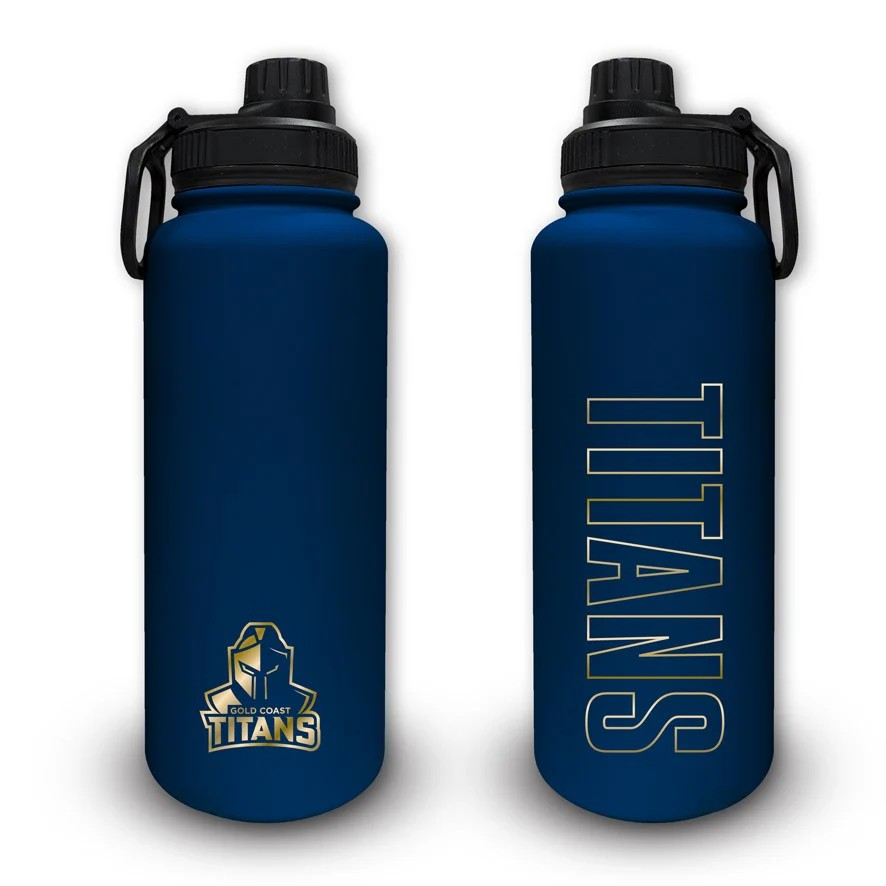 NRL Gold Coast Titans Stainless Steel Drink Bottle