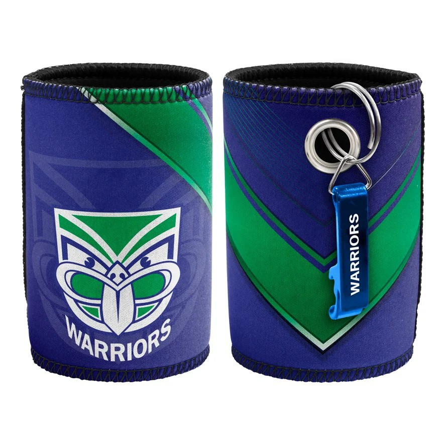 NRL New Zealand Warriors Can Cooler & Opener
