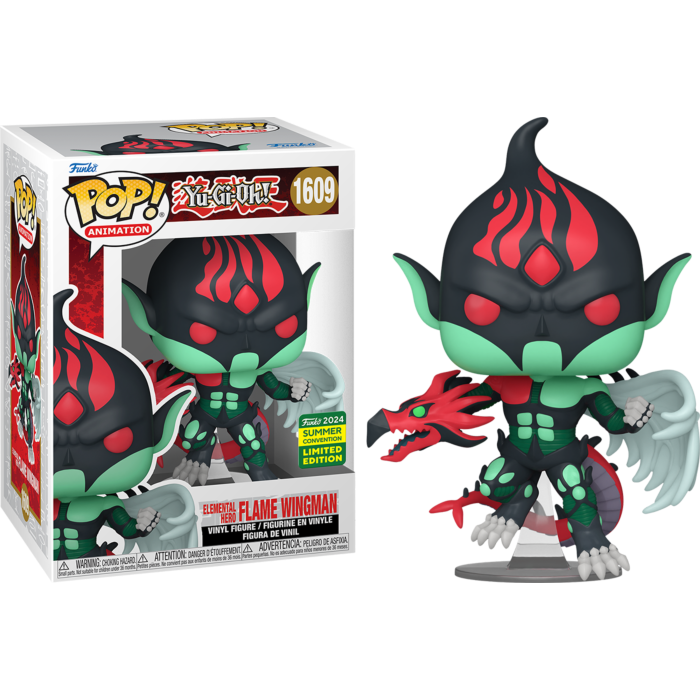 Yu-Gi-Oh - Flame Wingman (Elemental Hero) SDCC 2024 US Exclusive Funko Pop! Vinyl Figure #1609