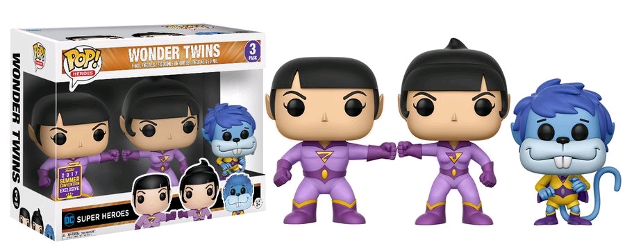 Super Friends - Wonder Twins SDCC 2017 US Exclusive Funko Pop! Vinyl Figure 3-Pack