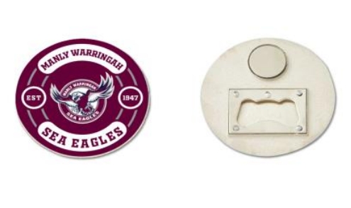 NRL Manly Warringah Sea Eagles Bottle Opener Magnet