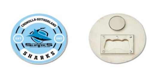 NRL Cronulla-Sutherland Sharks Bottle Opener Magnet