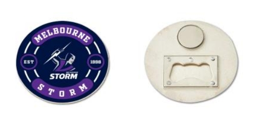 NRL Melbourne Storm Bottle Opener Magnet