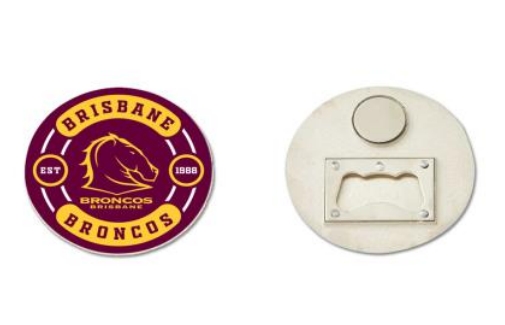 NRL Brisbane Broncos Bottle Opener Magnet