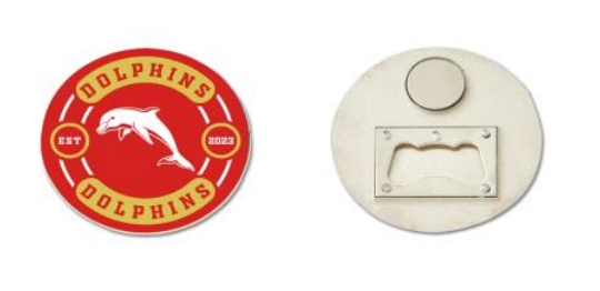 NRL Dolphins Bottle Opener Magnet