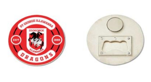 NRL St. George Illawarra Dragons Bottle Opener Magnet