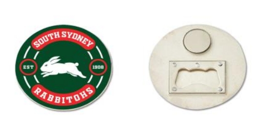 NRL South Sydney Rabbitohs Bottle Opener Magnet
