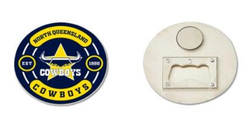 NRL North Queensland Cowboys Bottle Opener Magnet