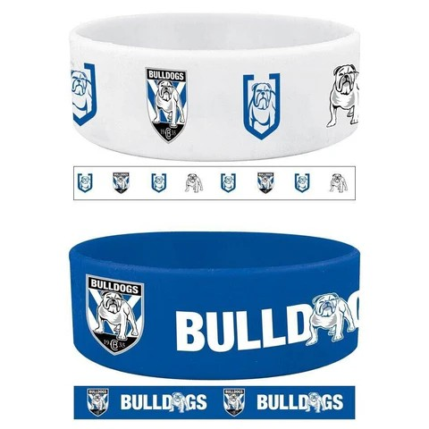 NRL Canterbury-Bankstown Bulldogs Silicone Wrist Bands 2 Pack