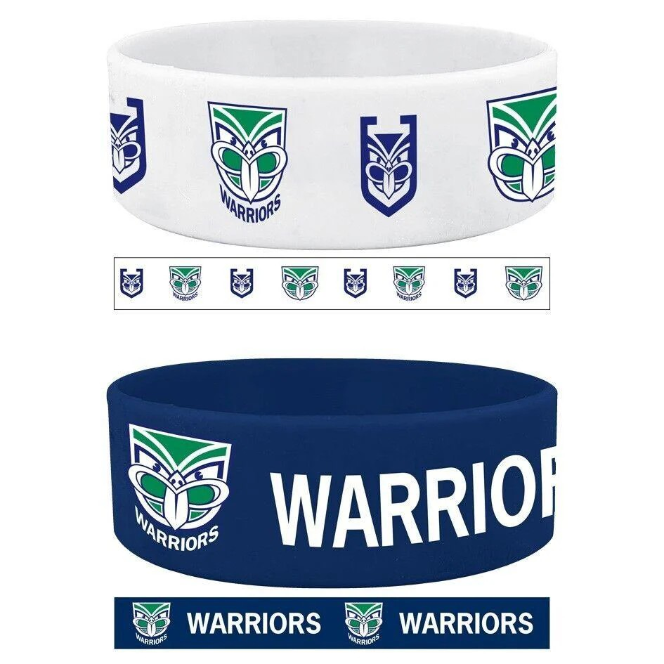 NRL New Zealand Warriors Silicone Wrist Bands 2 Pack