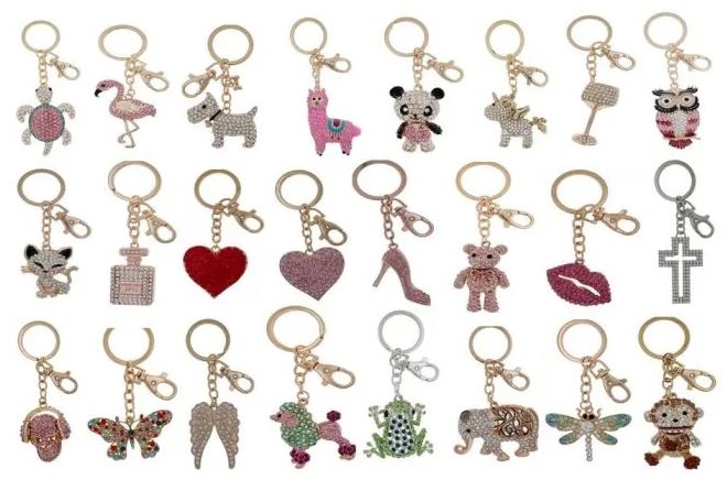 Diamond Bling Keyrings