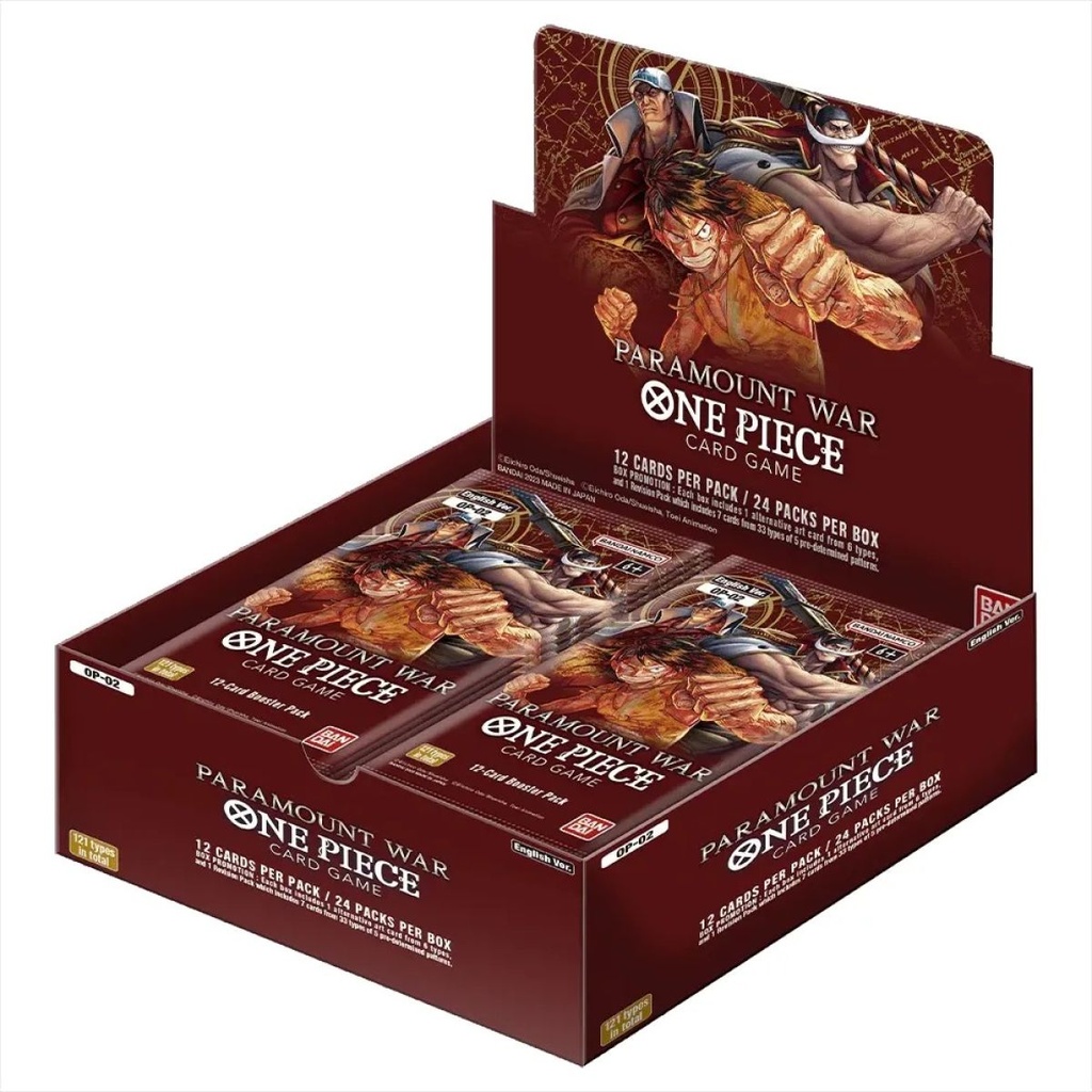 Paramount War [OP-02] One Piece Trading Card Game Booster Sealed Box