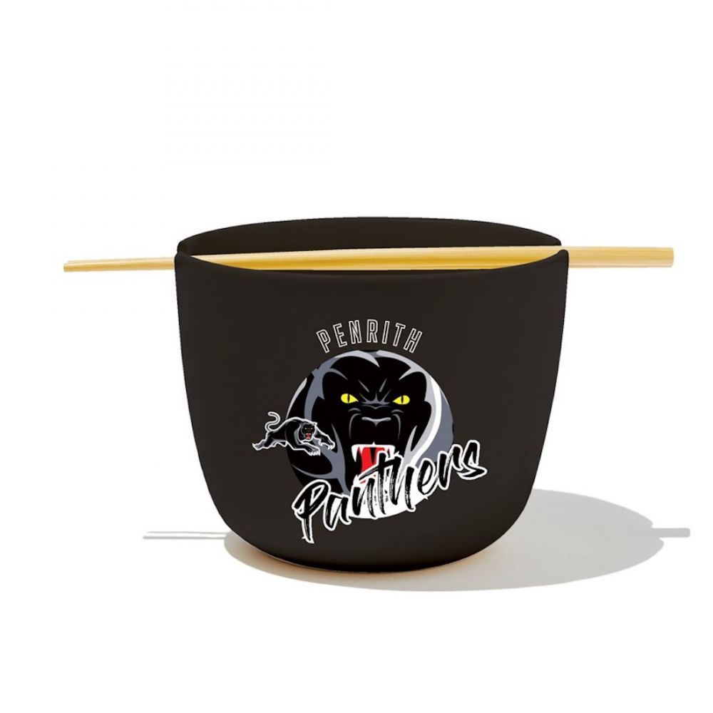 NRL Penrith Panthers Noodle Bowl with Chopsticks