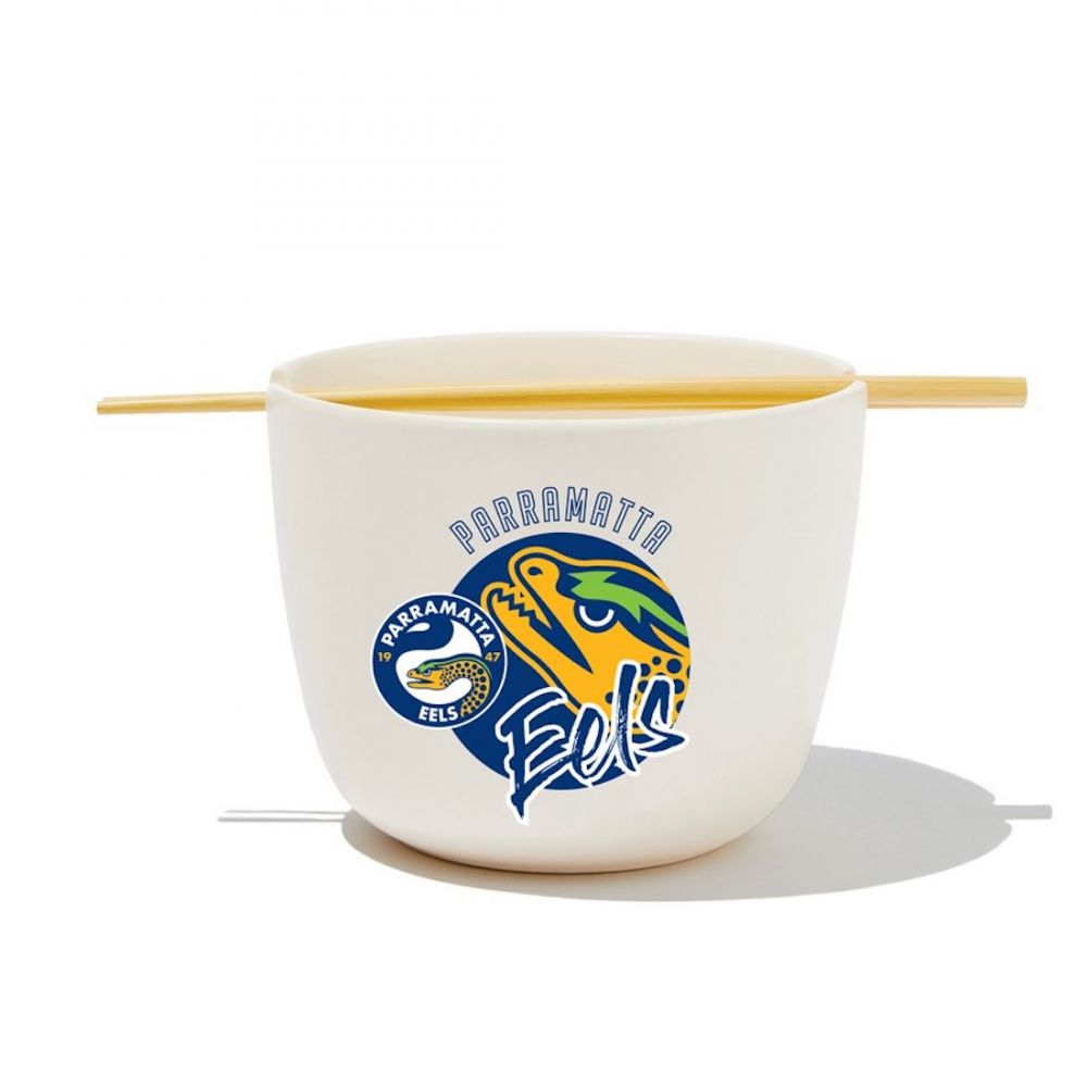NRL Parramatta Eels Noodle Bowl with Chopsticks