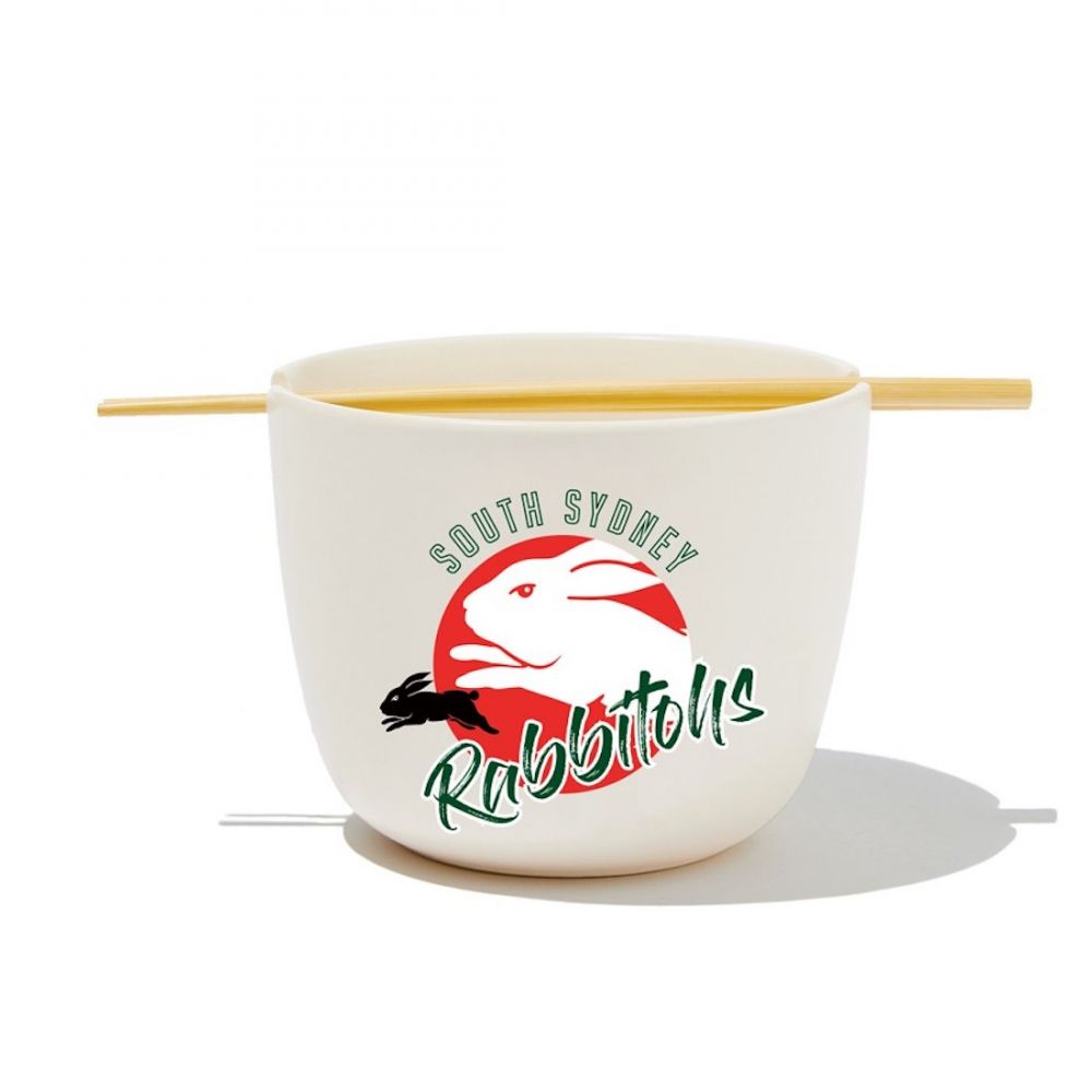 NRL South Sydney Rabbitohs Noodle Bowl with Chopsticks