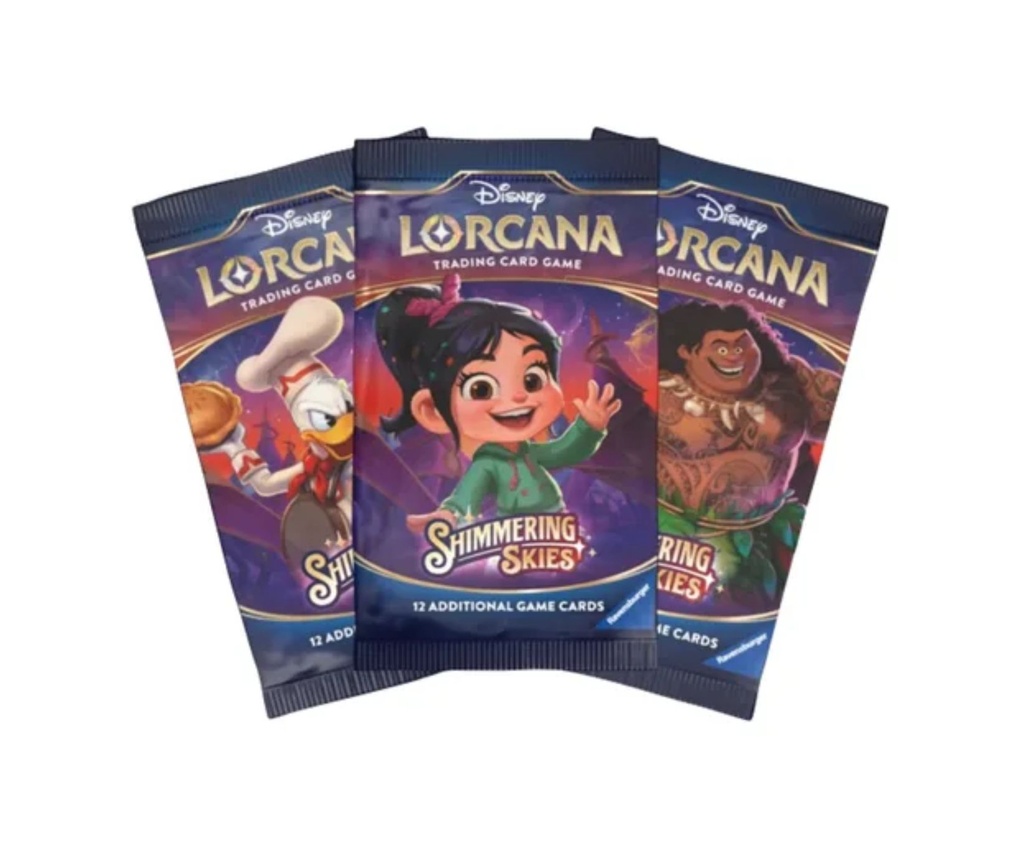 Disney Lorcana Trading Cards Shimmering Skies Booster Pack