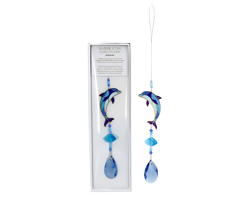 Eternity Crystals Suncatcher - Aussie Icons (Dolphin)