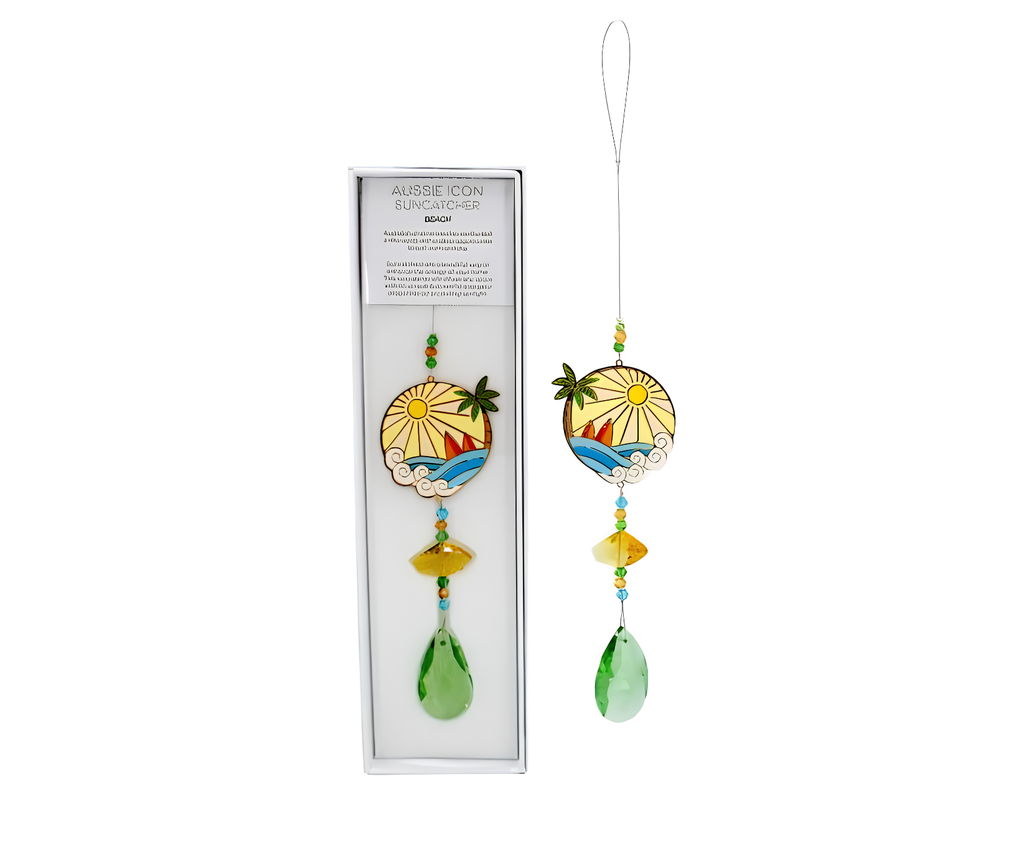 Eternity Crystals Suncatcher - Aussie Icons (Beach)