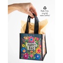 Happy Bag - Small Black Floral