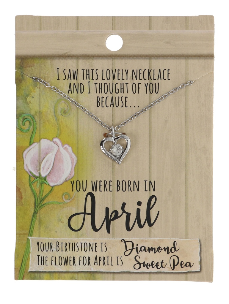 April Birthstone Necklace