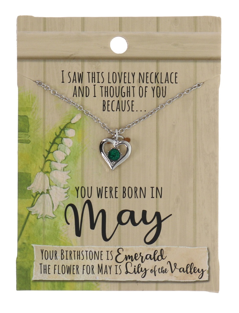 May Birthstone Necklace