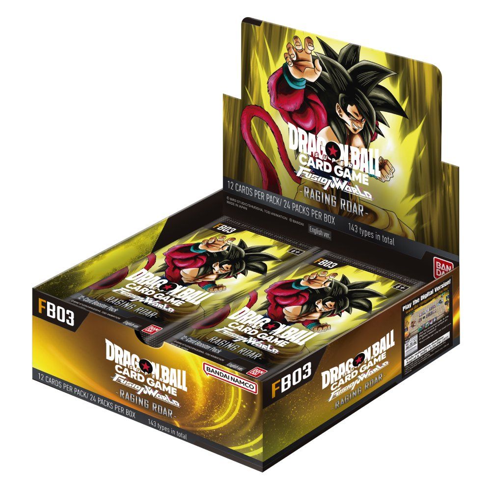 Raging Roar [FB03] Dragon Ball Super Card Game Fusion World  Booster Pack Sealed Box