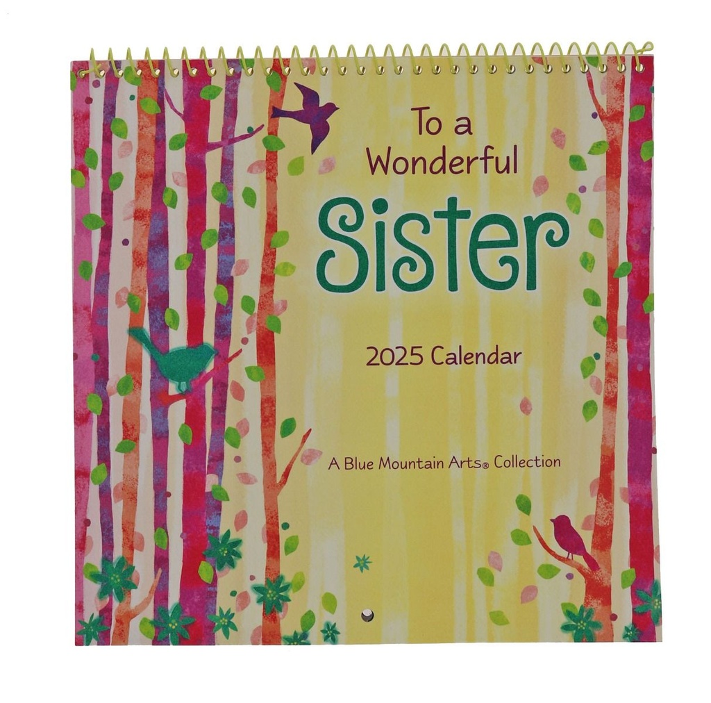 2025 Blue Mountain Arts Mini Calendar - To a Wonderful Sister
