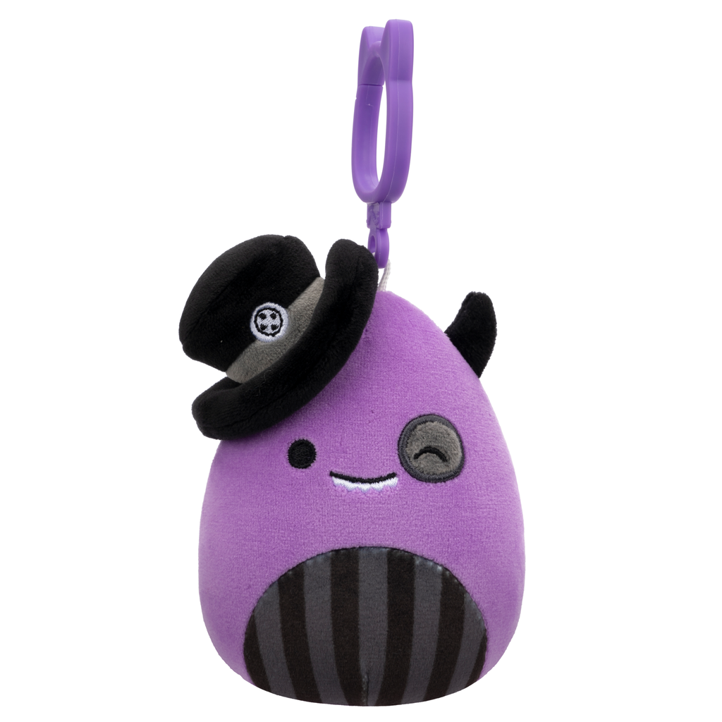 Earworm the Monster 3.5 inch Squishmallows Halloween 2024 Clip on