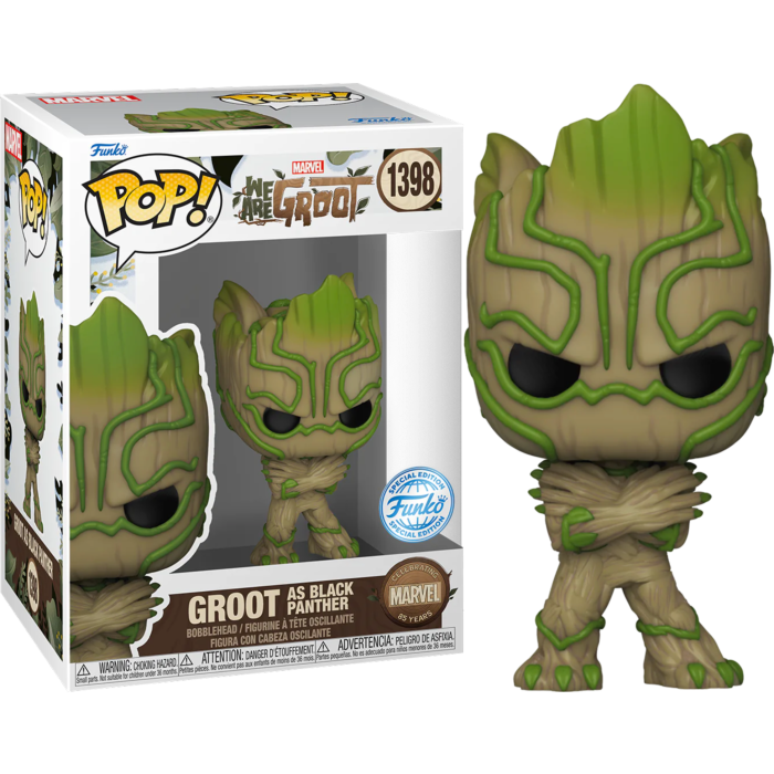 We Are Groot - Groot as Black Panther (Marvel: 85th Anniversary) US Exclusive Funko Pop! Vinyl Figure #1398