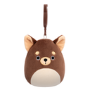 Barkevina the Dark Brown Chihuahua 3.5 inch Squishmallows Clip-On Wave 20 Asst A
