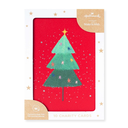 Hallmark Merry Little Christmas Tree Charity Christmas Cards 10 Pack