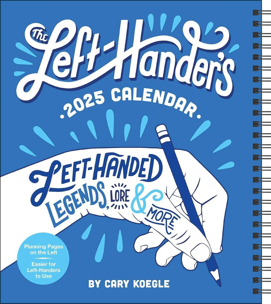 Left-Hander's 12-Month 2025 Weekly Planner