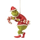 Dr Seuss The Grinch: Grinch Stealing Candy Canes Hanging Ornament - Disney Traditions by Jim Shore