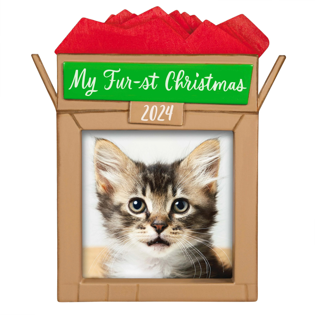 Pets Fur-st Christmas Photo Frame - 2024 Hallmark Keepsake Christmas Ornament