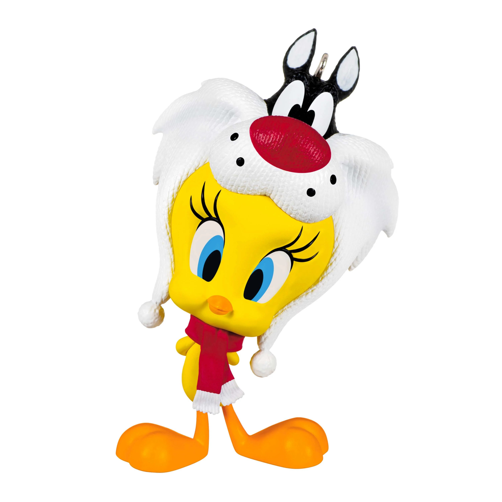 Looney Tunes Tweety Puddy Tat Hat - 2024 Hallmark Keepsake Christmas Ornament