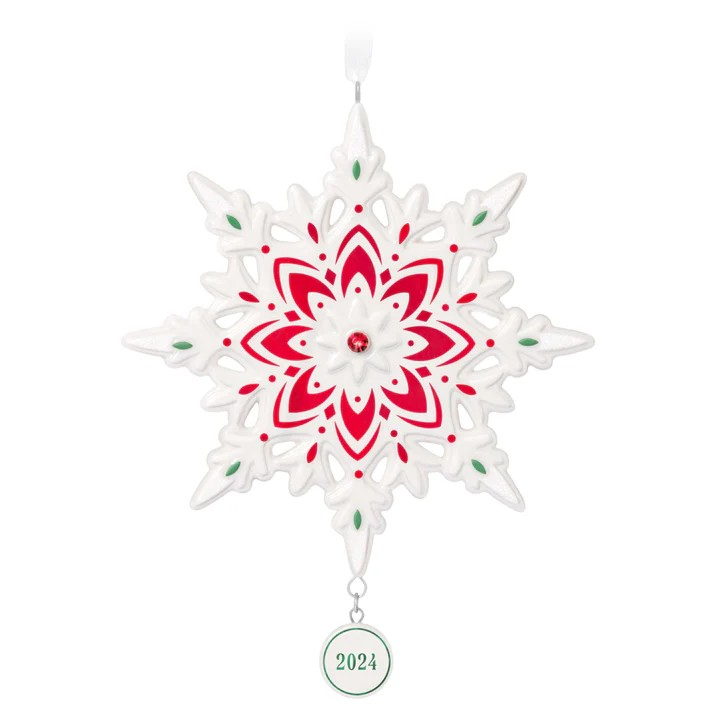 Snowflake (Porcelain) - 2024 Hallmark Keepsake Christmas Ornament