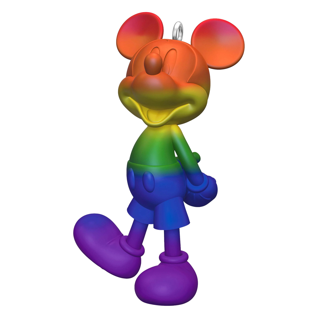 Disney Rainbow Mickey Mouse - 2024 Hallmark Keepsake Christmas Ornament