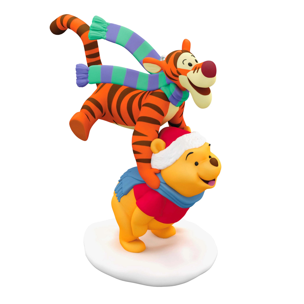 Disney Winnie the Pooh Leapfrogging Friends - 2024 Hallmark Keepsake Christmas Ornament