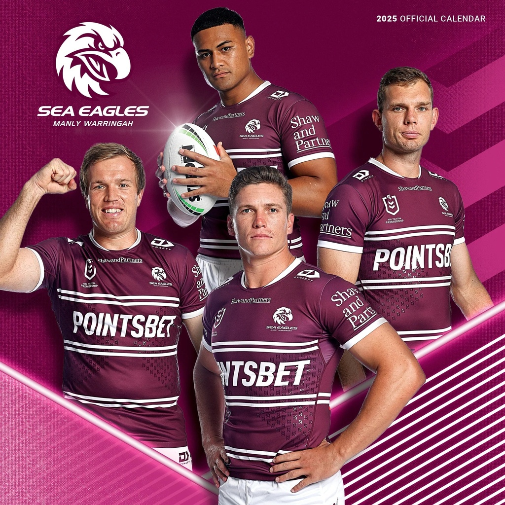 NRL Manly Warringah Sea Eagles 2025 Calendar