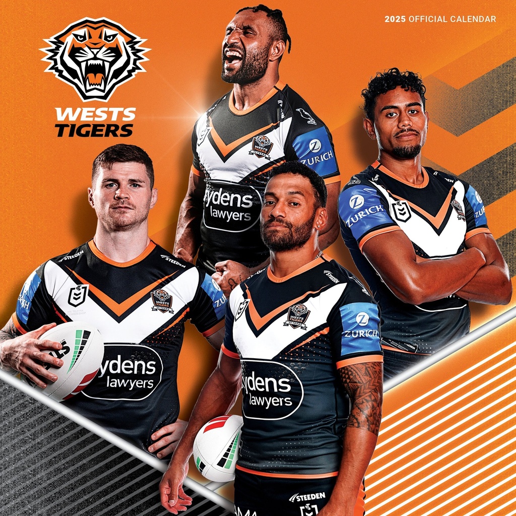 NRL Wests Tigers 2025 Calendar