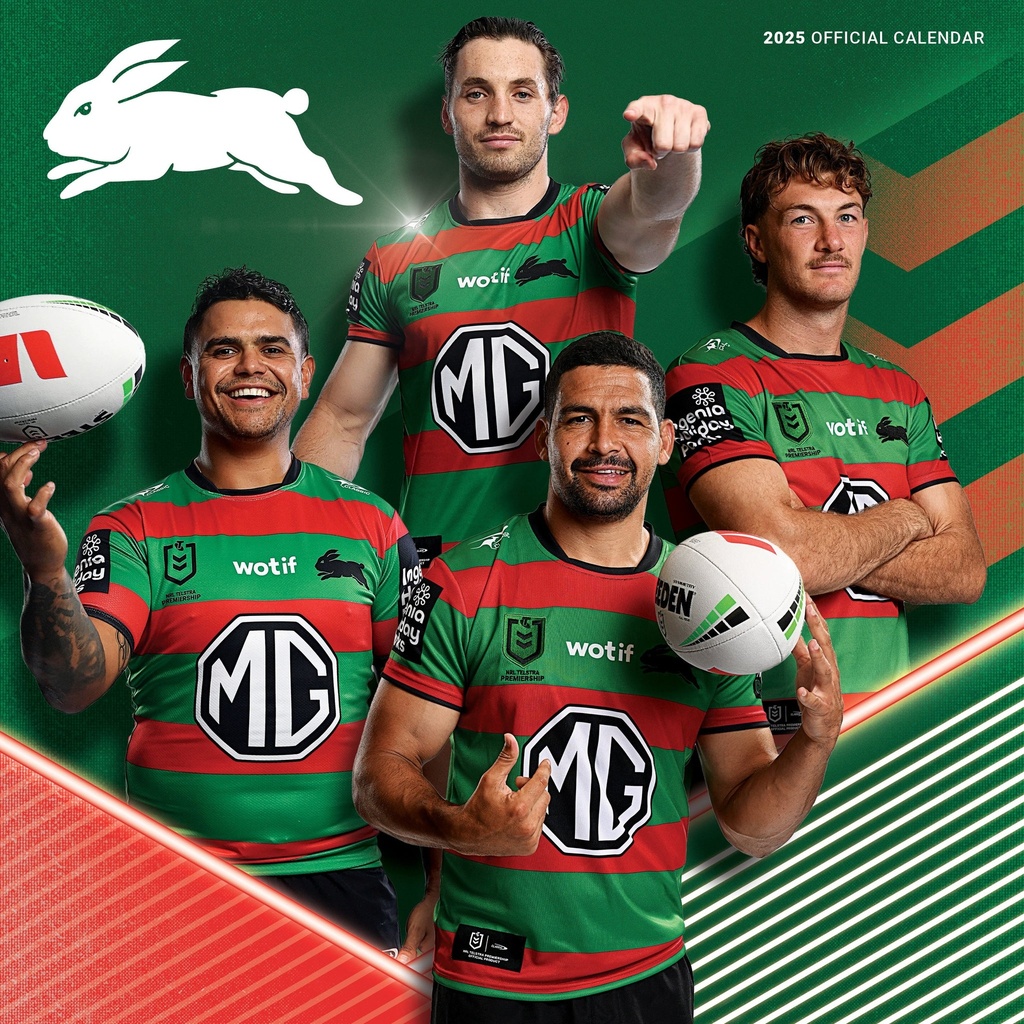 NRL South Sydney Rabbitohs 2025 Calendar