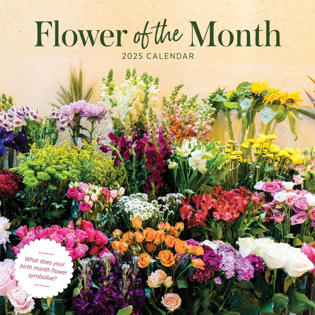 Flower of the Month 2025 Calendar