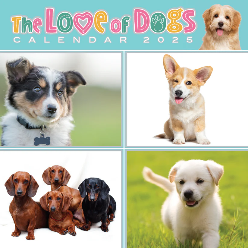 Love of Dogs 2025 Mini Calendar