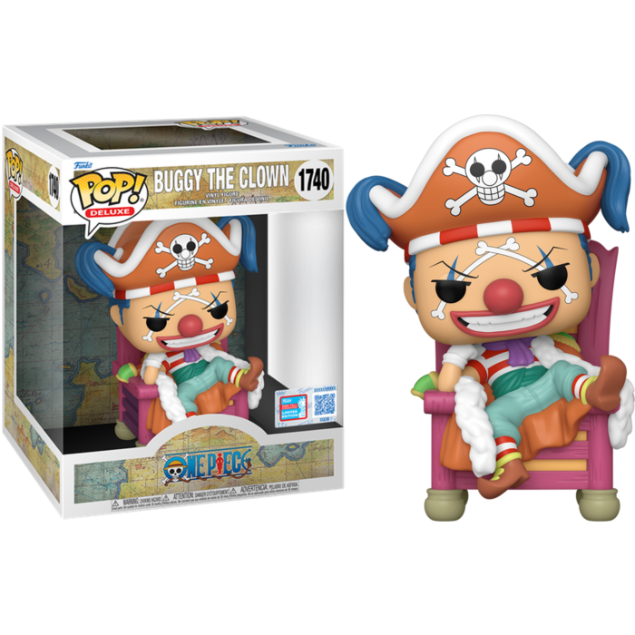One Piece - Buggy the Clown (on Throne) Deluxe NYCC 2024 Fall Convention Funko Pop! Vinyl Figure #1740