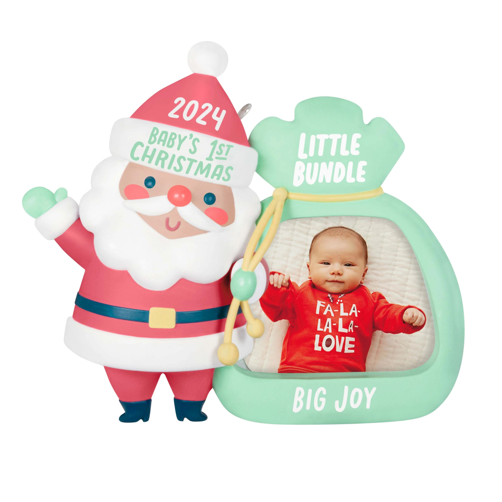 Little Bundle Big Joy Photo Frame - 2024 Hallmark Keepsake Christmas Ornament