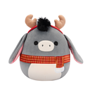 Jason the Grey Donkey with Antlers 7.5 inch Squishmallows Holiday 2025 Assortment A